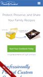 Mobile Screenshot of createmycookbook.com